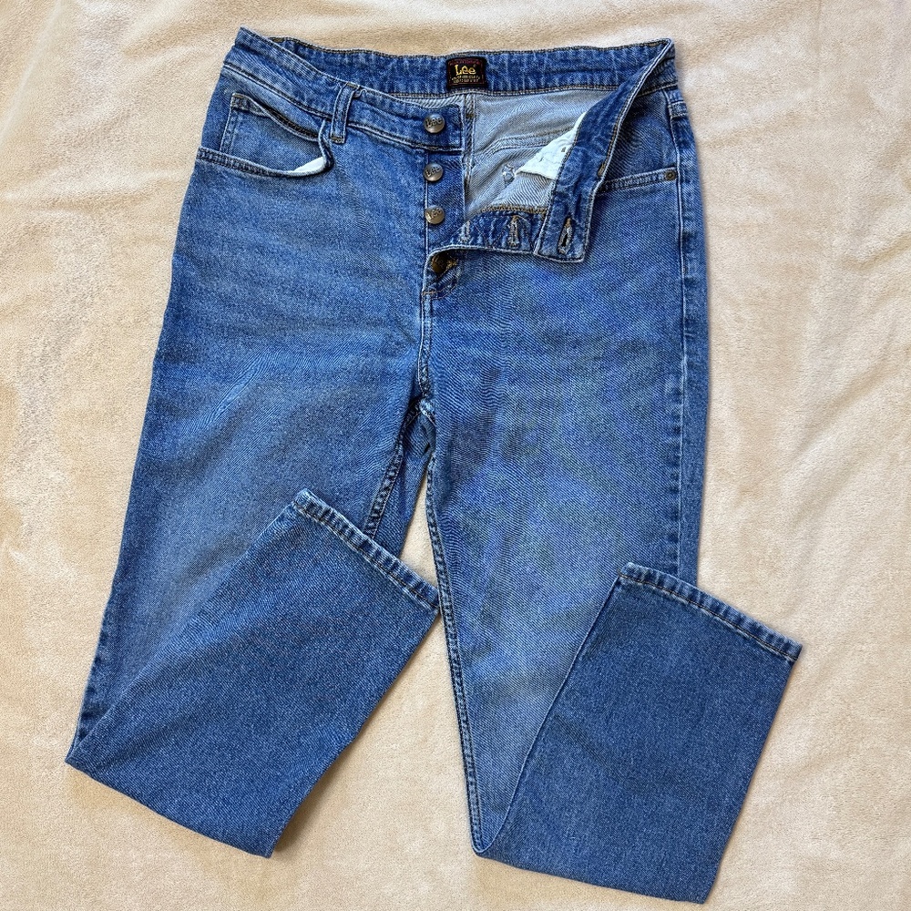 Lee Button Fly Women's Indigo Denim Jeans